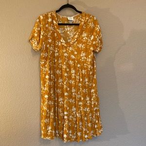 Knox Rose yellow floral, dress size medium